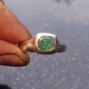 Handmade Opal Ring 925 Sterling Silver Natural Australian Opal Rings for Women S