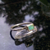 Handmade Opal Ring Sterling Silver Size 6.5 Australian Opal Rings for Women