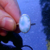 Handmade Larimar Ring 925 Sterling Silver Stackable Rings for Women