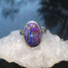 Handmade Mojave Turquoise Ring 925 Sterling Silver Rings for Women Size 7