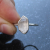 Handmade Herkimer Diamond Ring Size 8 Set in 925 Sterling Silver Natural Herkime