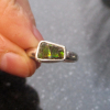 Handmade Ammolite Ring 925 Sterling Silver Iridescent GreenFossil Rings for Wome