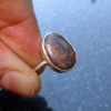 Boulder Opal Ring Sterling Silver Size 7 Handmade with Natural Australian Opal i