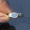 Handmade Australian Opal Ring 925 Sterling Silver with Blue Boulder Opal Size 5.5 Ring for Women Handmade Australian Opal Ring 925 Sterling Silver with Blue Boulder Opal Size 5.