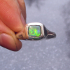 Handmade Australian Opal Ring 925 Sterling Silver Size 8 Rings for Women