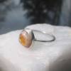 Handmade Opal Ring 925 Sterling Silver Size 7 with Natural Mexican Opal  Cantera