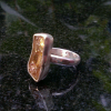 Handmade Oregon Sunstone Sterling Silver Crystal Rings Size 7