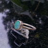 Handmade Opal Ring Sterling Silver Size 7 Australian Opal Doublet Rings for Wome