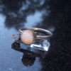 Handmade Opal Stacking Ring 925 Sterling Silver Size 7 October Birthstone