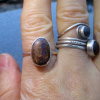 Boulder Opal Ring Sterling Silver Size 7 Handmade with Natural Australian Opal i