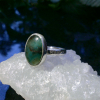Handmade Opal Ring 925 Sterling Silver Indonesian Opalized Wood Size 7