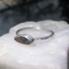 Handmade Boulder Opal Stacking Ring 925 Sterling Silver Size 8 Queensland Austra