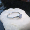 Opal Stacking Ring  925 Sterling Silver Natural Australian Opal Doublet Handmade