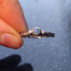 Handmade Australian Opal Sterling Silver Ring, Size 7