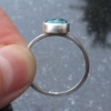 Turquoise Sterling Silver Stacking Ring in Size 8 December Birthstone Handmade G