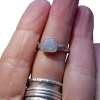 Handmade Opal Ring Sterling Silver Size 7, Australian Opal Rings for Women
