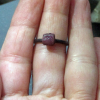 One Handmade Raw Ruby Crystal Copper Electroformed Ring * Size 6 Ring with a 6 m