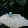 Handmade Opal Ring Sterling Silver Size 7 Australian Opal Doublet Rings for Wome