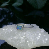 Handmade Opal Ring Sterling Silver Size 6.5 Australian Opal Rings for Women