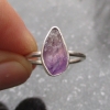 Handmade Raw Amethyst Sterling Silver Ring Size 6.5 February Birthstone Crystal