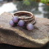 Grape Agate Ring Raw Grape Agate Ring Copper and Agate Jewelry Raw Stone Rough G