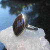 Handmade Boulder Opal Ring with Natural Australian Opal and 925 Sterling Silver