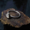 Handmade Triangle Moonstone Stacking Ring Size 6 Sterling Silver Minimalist