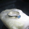Handmade Australian Opal Ring 925 Sterling Silver with Blue Boulder Opal Size 5.5 Ring for Women Handmade Australian Opal Ring 925 Sterling Silver with Blue Boulder Opal Size 5.