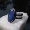 Australian Opal Ring 925 Sterling Silver Handmade Rings Size 8.5 Statement Ring