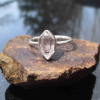 Handmade Herkimer Diamond Ring Size 6 Set in 925 Sterling Silver Natural Herkime