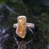 Handmade Oregon Sunstone Sterling Silver Crystal Rings Size 7