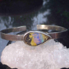 Boulder Opal Cuff Bracelet Handmade 925 Sterling Silver Australian Opal Jewelry