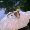 Oregon Sunstone Ring 925 Sterling Silver Schiller Handmade Crystal Rings for Wom