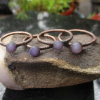 Grape Agate Ring Raw Grape Agate Ring Copper and Agate Jewelry Raw Stone Rough G