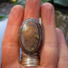 Handmade Labradorite RIng 925 Sterling Silver Chunky Statement Rings for Women