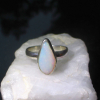 Handmade Australian Opal Ring 925 Sterling Silver Size 8 Rings for Women Handmade Australian Opal Ring 925 Sterling Silver Size 8 Rings for Women