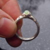 Handmade Opal Ring Sterling Silver Natural Ethiopian Fire Opal Chunky Band Rings