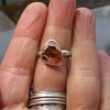 Handmade Opal Ring 925 Sterling Silver with Natural Mexican Opal Cantera Opal Ri