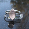 Handmade Herkimer Diamond Ring Size 8 Set in 925 Sterling Silver Natural Herkime