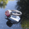 Raw Ruby Ring Size 7 Sterling Silver Stacking Ring July Birthstone Jewelry for W