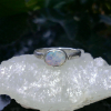 Handmade Opal Silver Ring Handmade with 925 Sterling Silver and Australian Opal