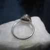 Raw Aquamarine Ring Sterling Silver Size 6.5 Handmade March Birthstone Rings for
