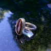 Handmade Boulder Opal Ring 925 Sterling Silver with Australian Opal Rings for Wo