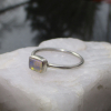 Crystal Opal Ring with Australian Opal Sterling Silver Size 9 Handmade Stackable Rings for Women Crystal Opal Ring with Australian Opal Sterling Silver Size 9 Handmade Stackable