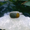 Handmade Jasper Ring: Sterliing Silver, Size 8.5, Oregon Jasper, Agate, Rings fo