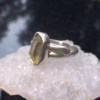 Handmade Oregon Sunstone Ring Sterling Silver Rough Crystal Rings for Women Size