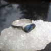 Boulder Opal Stacking Ring Handmade with Natural Australian Opal and 925 Sterlin