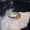 Oregon Sunstone Ring Size 6 Handmade 925 Sterling Silver Natural Raw Stone Ring Molten Silver Oregon Sunstone Ring Size 6 Handmade 925 Sterling Silver Natural Raw Stone Ring