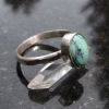 Handmade Turquoise Sterling Silver Stacking Ring in Size 7 December Birthstone G
