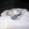 Handmade Australian Opal Ring 925 Sterling Silver with Blue Boulder Opal Size 5.5 Ring for Women Handmade Australian Opal Ring 925 Sterling Silver with Blue Boulder Opal Size 5.